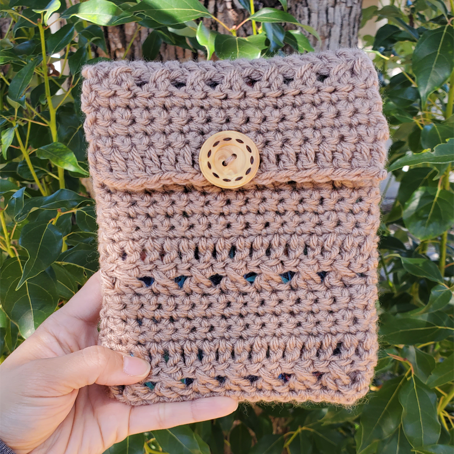 Crochet Sleeve - Tan (Small)