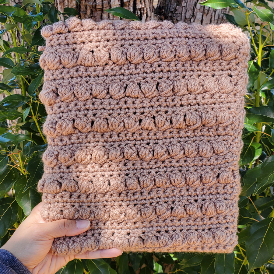 Crochet Sleeve - Tan (Large - Imperfect)