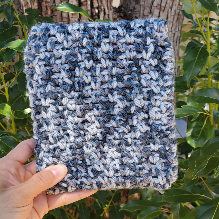 Crochet Sleeve - Blue Ombre (Small)
